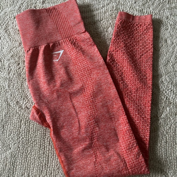 Coral Gymshark leggings - Picture 2 of 4
